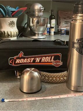 Harley-Davidson Black and Orange Roast 'N' Roll Travel Organizer